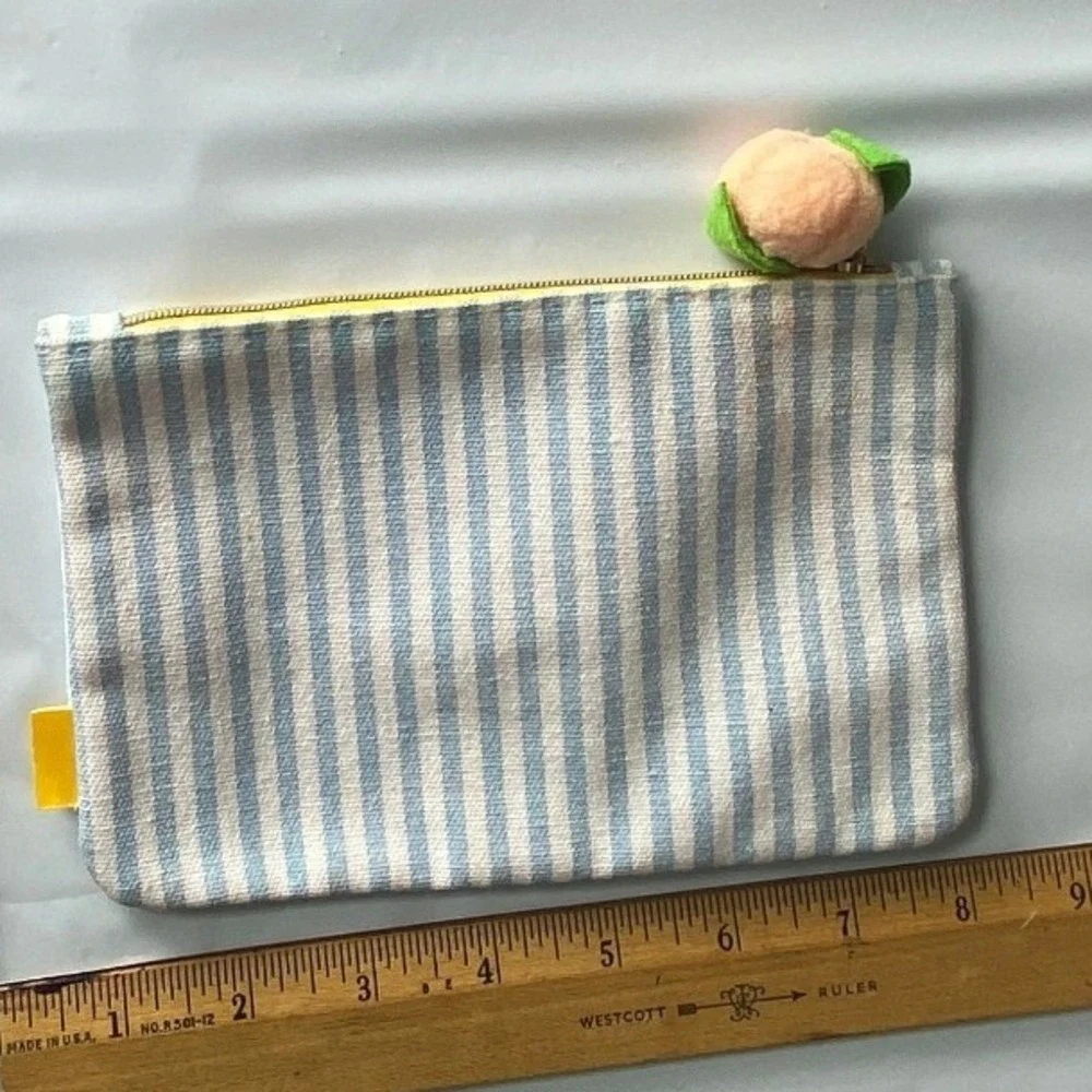 Striped Pouch Bag Cosmetic Bag Small Zipper‎ Pouch